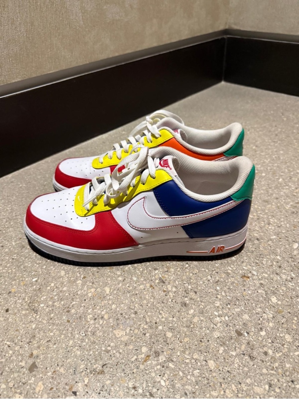Nike Low-Top Sneakers in Red, Yellow, Blue, Green and White